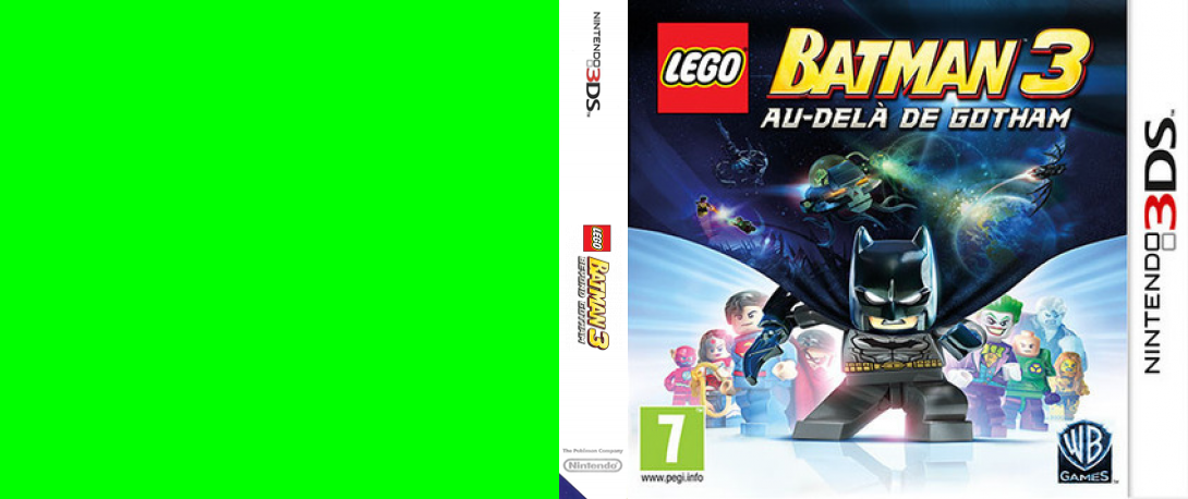 lego batman 3 au dela de gotham 3ds – jaquette dépliée Nintendo Wii