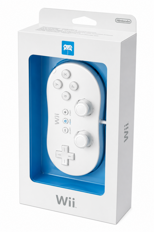 Manette Classique Filaire Blanche Nintendo Wii – Manette Nintendo Wii testé très bon état