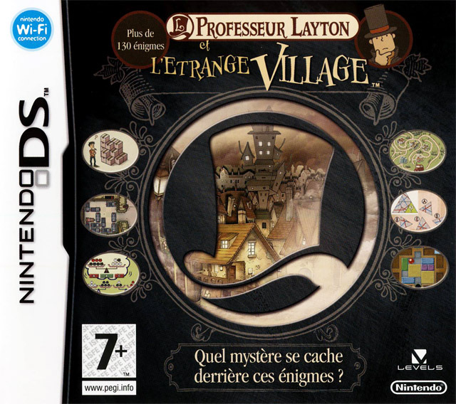 professeur layton et etrange village ds – jaquette avant PAL FR très bon état testé