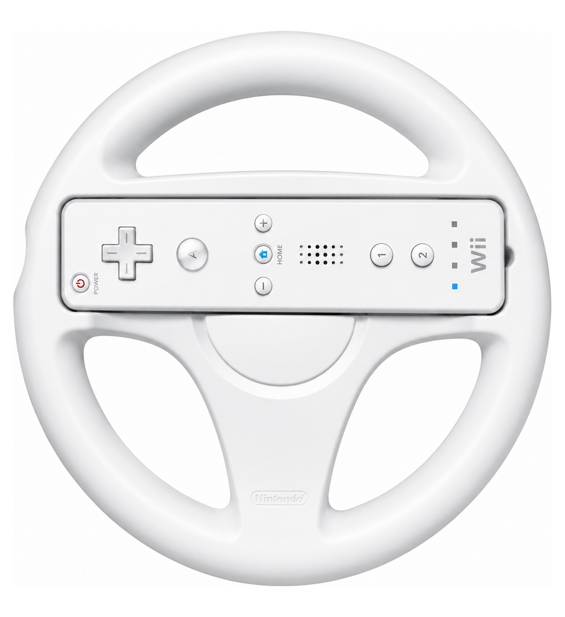 Volant Wii Wheel Blanc Officiel Nintendo Wii – Volant Nintendo Wii testé très bon état