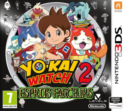 yo kai watch 2 esprits farceurs 3ds – jaquette avant PAL FR très bon état testé