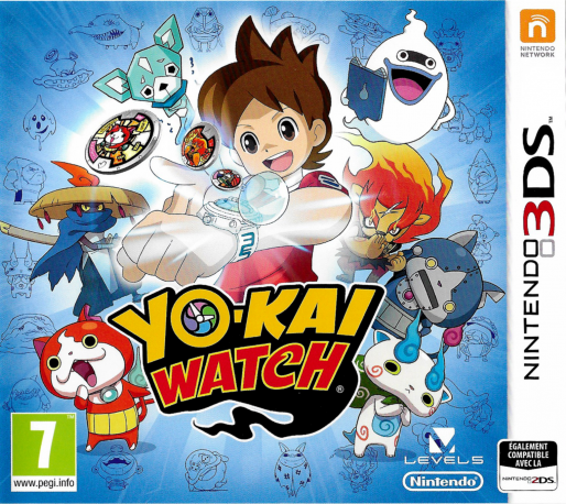 yo kai watch 3ds – jaquette avant PAL FR très bon état testé