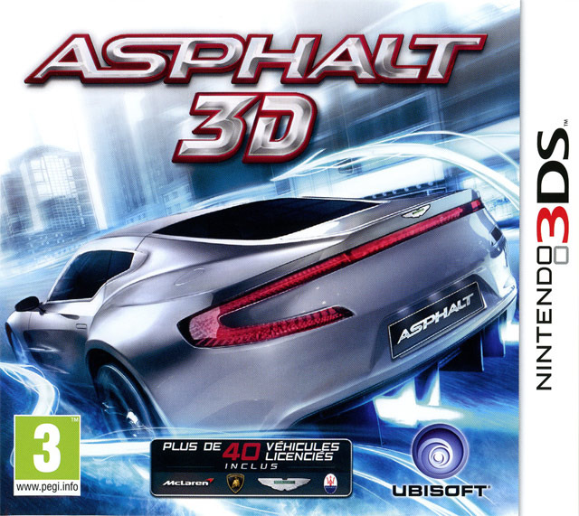 asphalt 3d 3ds – jaquette avant PAL FR très bon état testé