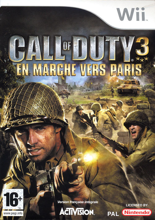 Call of Duty 3 : En Marche vers Paris Nintendo Wii PAL FR – FPS Nintendo Wii très bon état testé