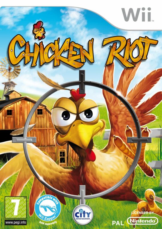 Chicken Riot Nintendo Wii PAL FR – Rail shooter Nintendo Wii très bon état testé