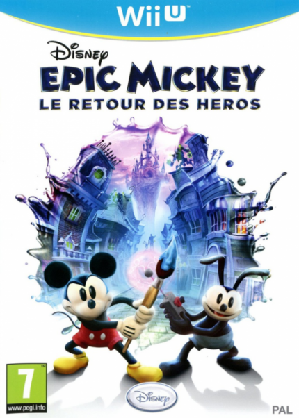Disney Epic Mickey : Le Retour des Héros – Nintendo Wii U PAL FR | Très Bon État Testé