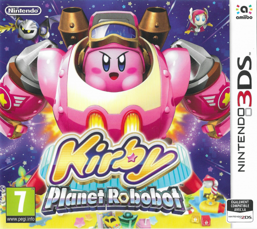 kirby planet robobot 3ds – jaquette avant PAL FR très bon état testé
