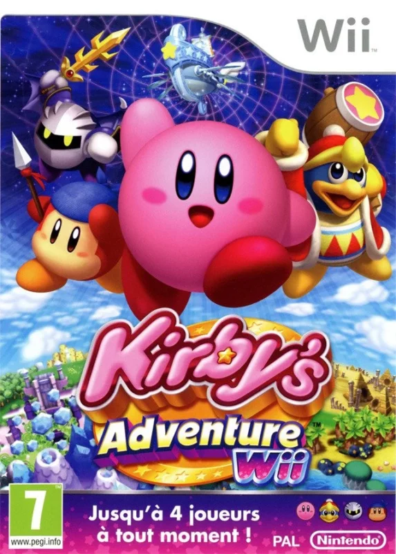 Kirby's Adventure Wii Nintendo Wii PAL FR – Plateforme Nintendo Wii très bon état testé