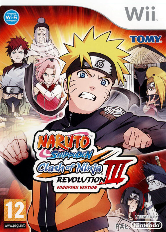 Naruto Shippuden : Clash Of Ninja Revolution III - European Version Nintendo Wii PAL FR – Combat Nintendo Wii très bon état testé