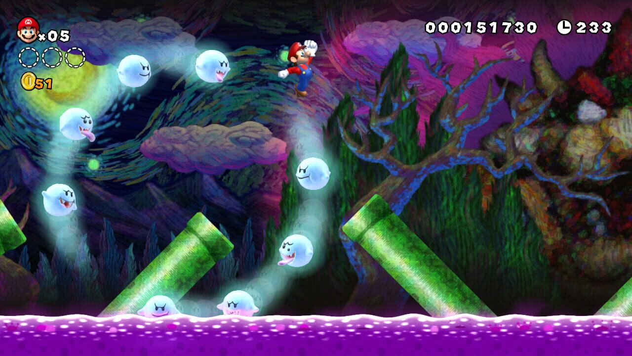 new super mario bros pochette carton wii – capture d'écran gameplay Nintendo Wii
