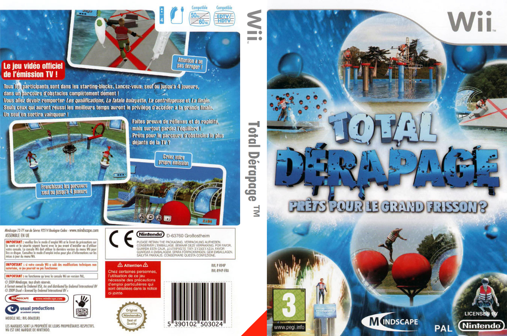 total derapage wii – jaquette dépliée Nintendo Wii