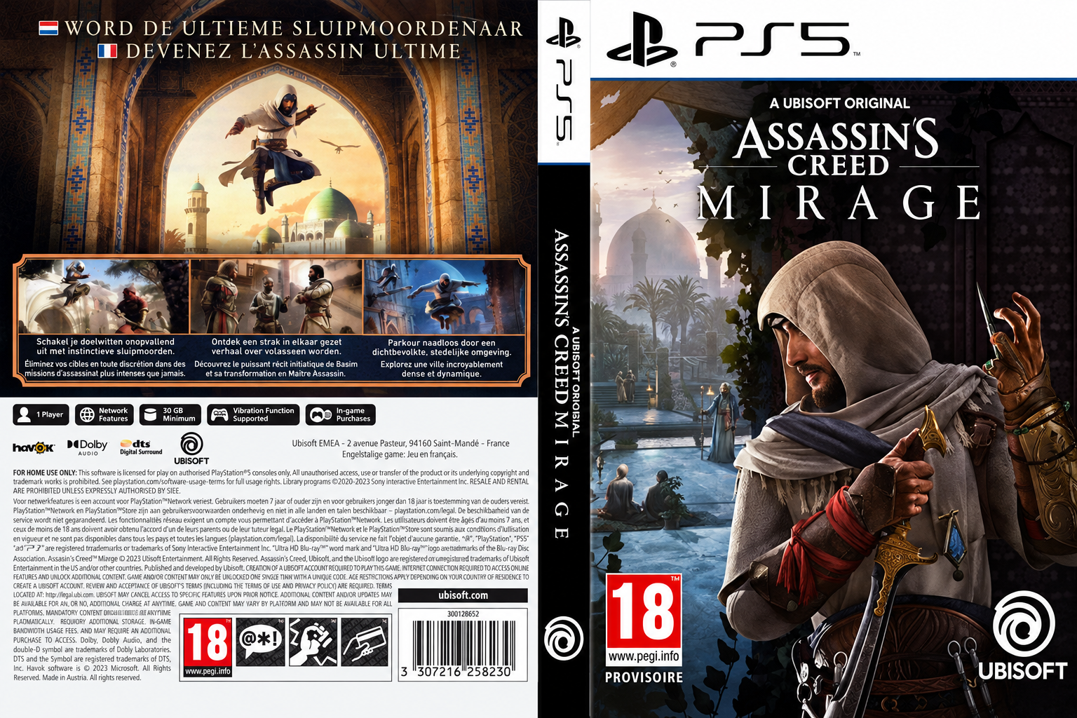 assassins creed mirage edition lancement ps5 – jaquette dépliée Sony PlayStation 5