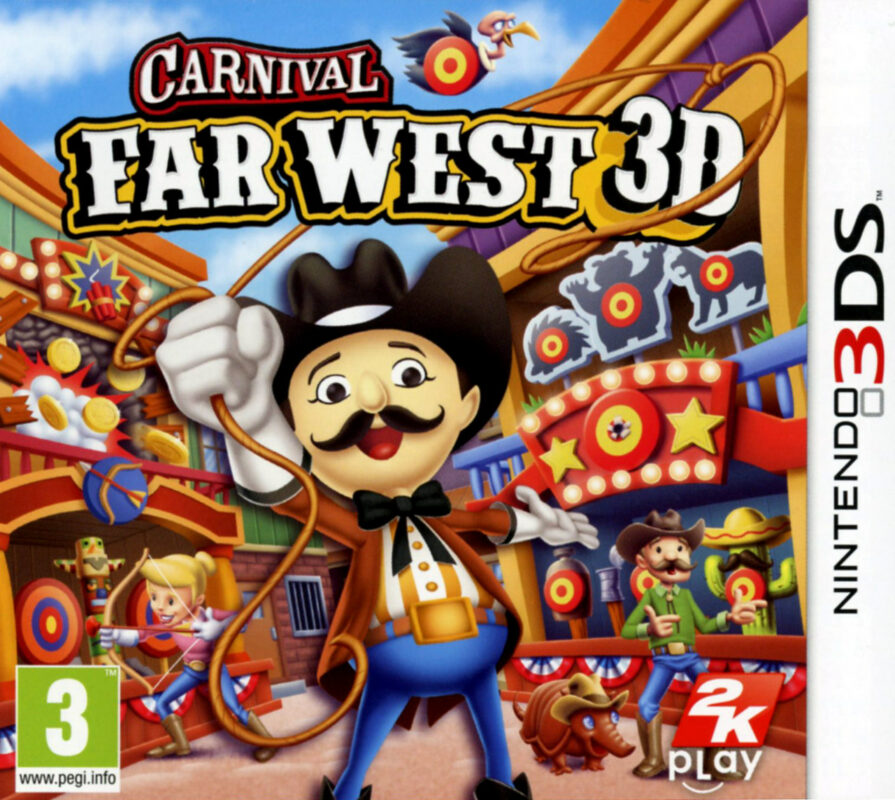 Carnival Far West 3D Nintendo 3DS PAL FR – Party game Nintendo 3DS très bon état testé