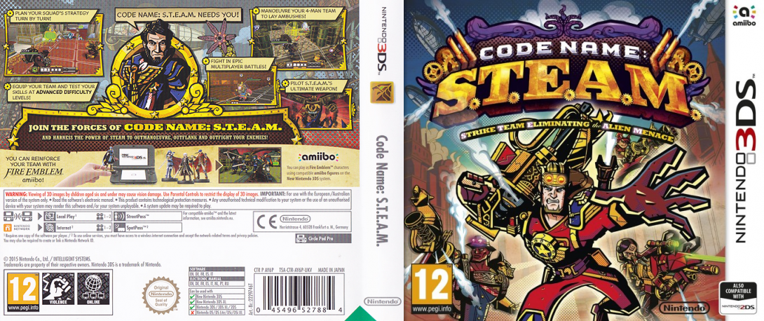 code name 3ds – jaquette dépliée Nintendo Wii