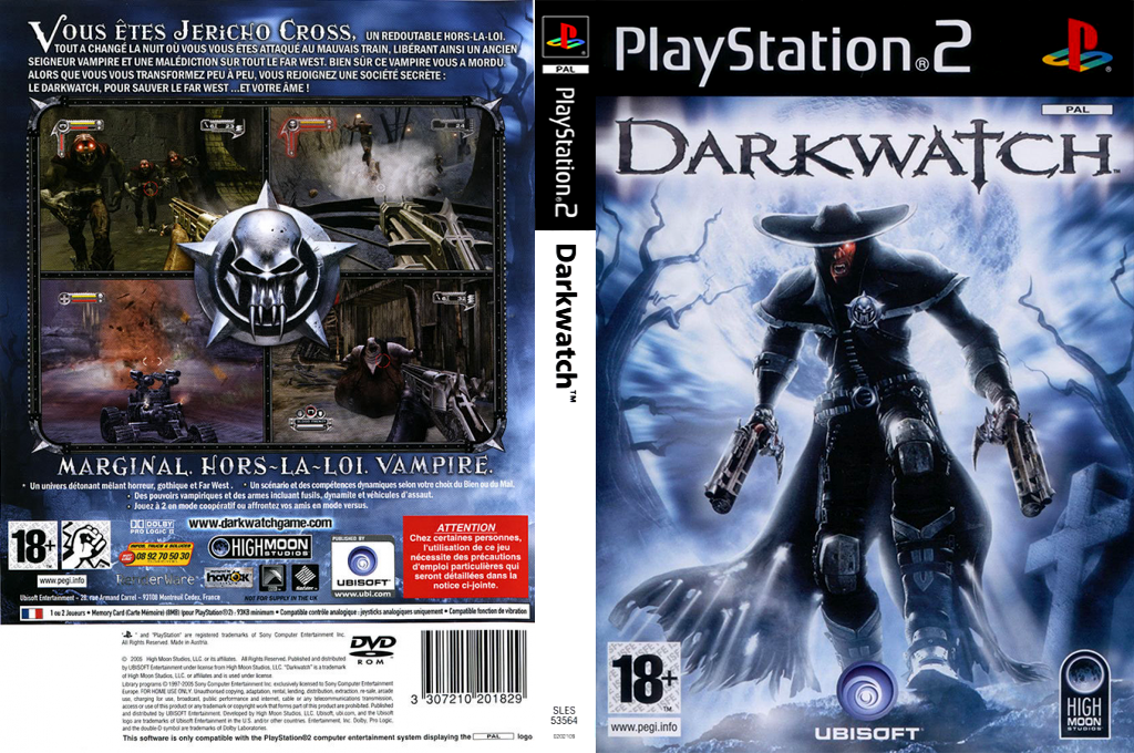 darkwatch ps2 – jaquette dépliée Nintendo Wii