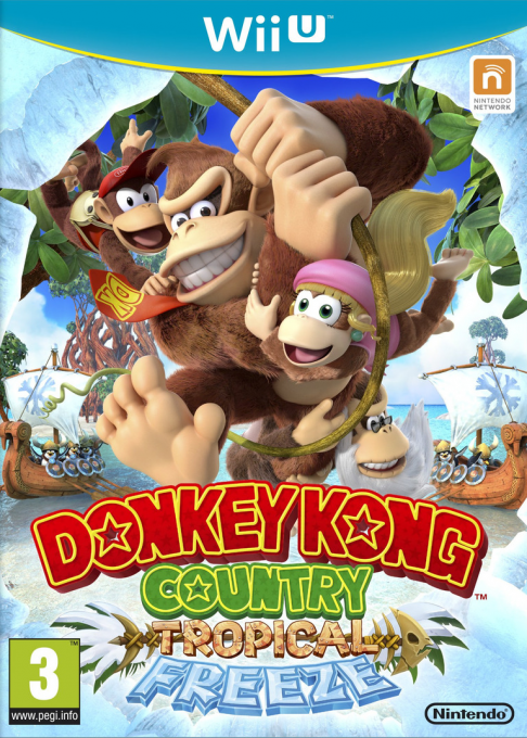 donkey kong country tropical freeze wii u – jaquette avant PAL FR très bon état testé