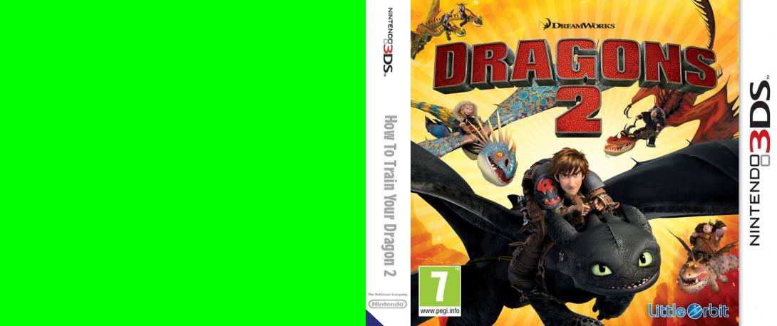 dreamworks dragons 2 3ds – jaquette dépliée Nintendo Wii