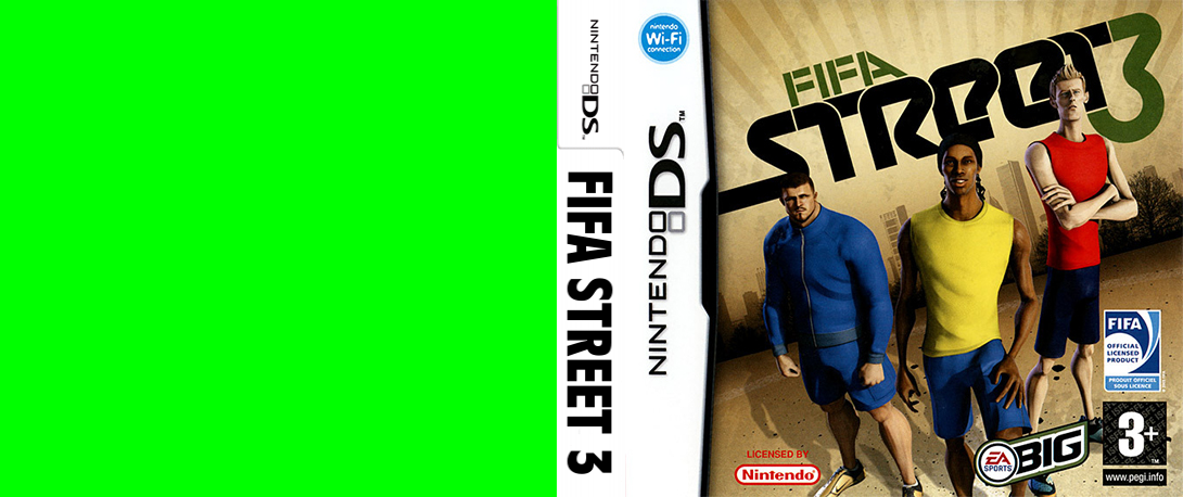 fifa street 3 ds – jaquette dépliée Nintendo Wii