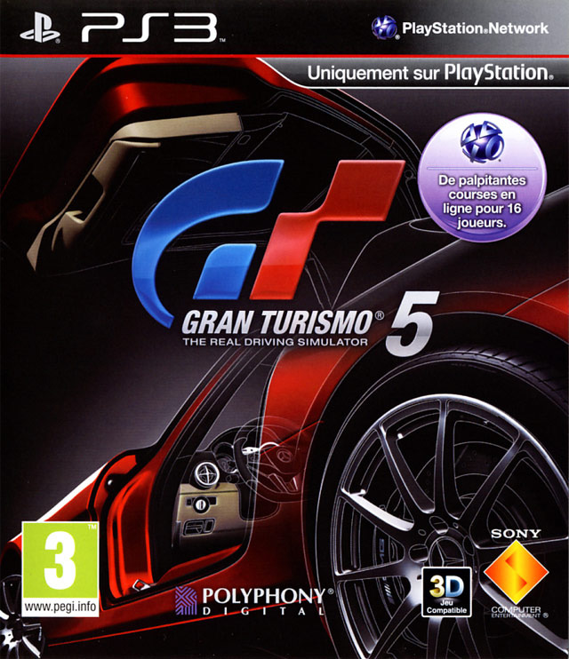 gran turismo 5 ps3 – jaquette avant PAL FR