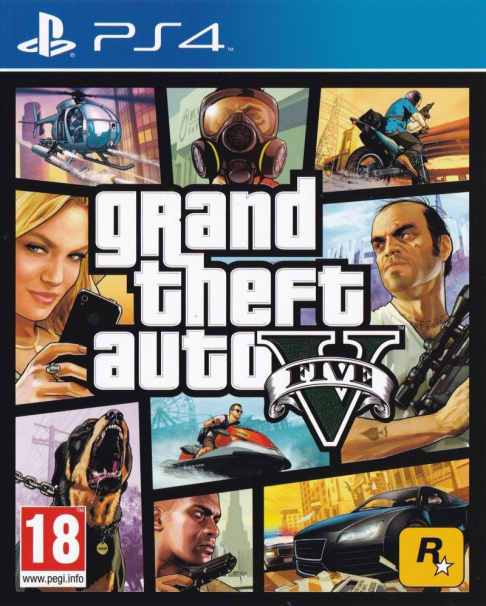 grand theft auto ps4 – jaquette avant PAL FR
