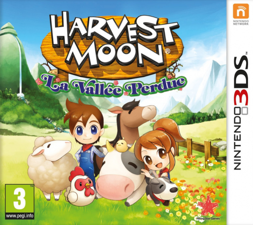 harvest moon la vallee perdue 3ds – jaquette avant PAL FR
