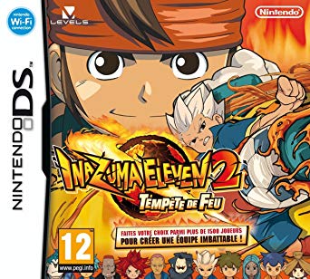 inazuma eleven 2 tempete de feu ds – jaquette avant PAL FR