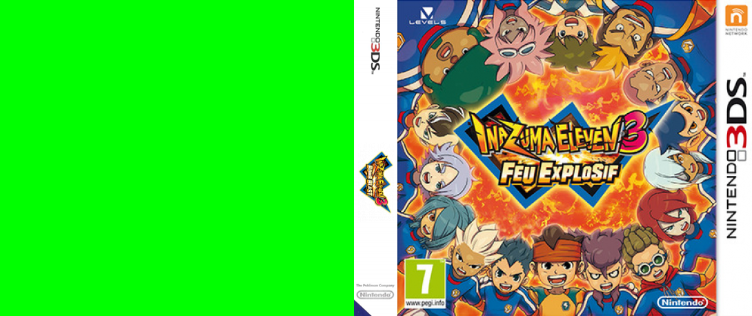 inazuma eleven 3 feu explosif 3ds – jaquette dépliée Nintendo Wii