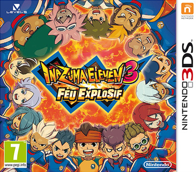 inazuma eleven 3 feu explosif 3ds – jaquette avant PAL FR