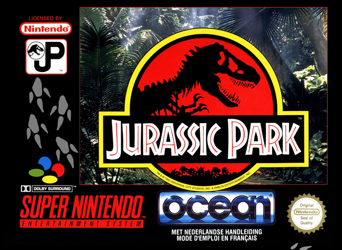 jurassic park snes – jaquette avant PAL FR