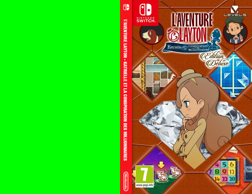 aventure layton katrielle et la switch – jaquette dépliée Nintendo Wii