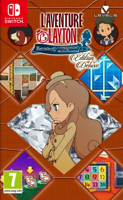aventure layton katrielle et la switch – jaquette avant PAL FR