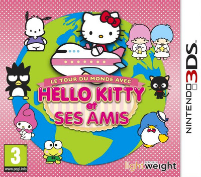le tour du monde avec hello kitty et ses 3ds – jaquette avant PAL FR