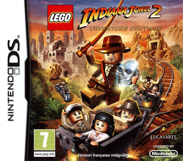 lego indiana jones 2 aventure continue ds – jaquette avant PAL FR