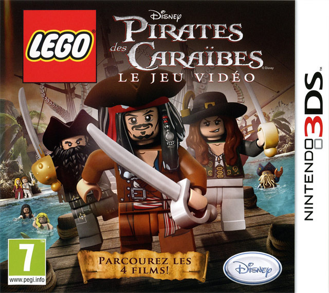 lego pirates des caraibes le video 3ds – jaquette avant PAL FR