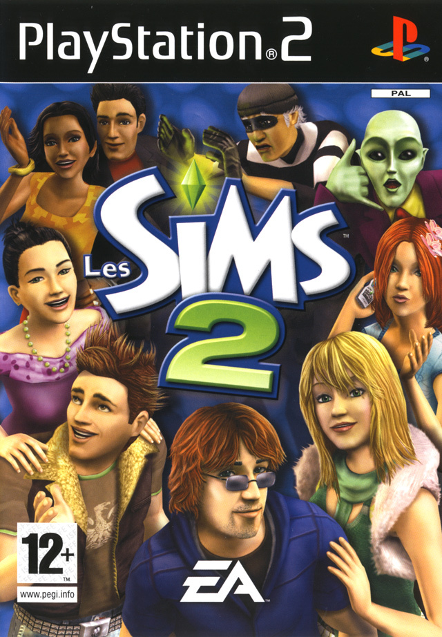 les sims 2 ps2 – jaquette avant PAL FR