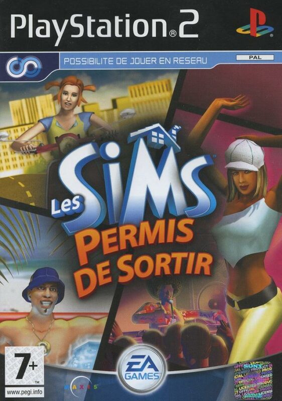 Les Sims Permis de sortir Sony PlayStation 2 PAL FR – Simulation de vie Sony PlayStation 2 très bon état testé