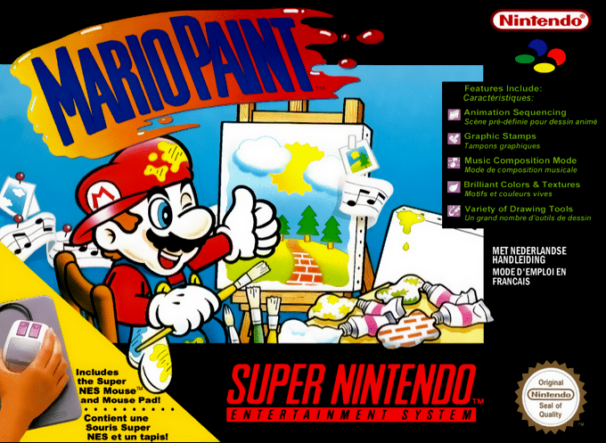 mario paint snes – jaquette avant PAL FR
