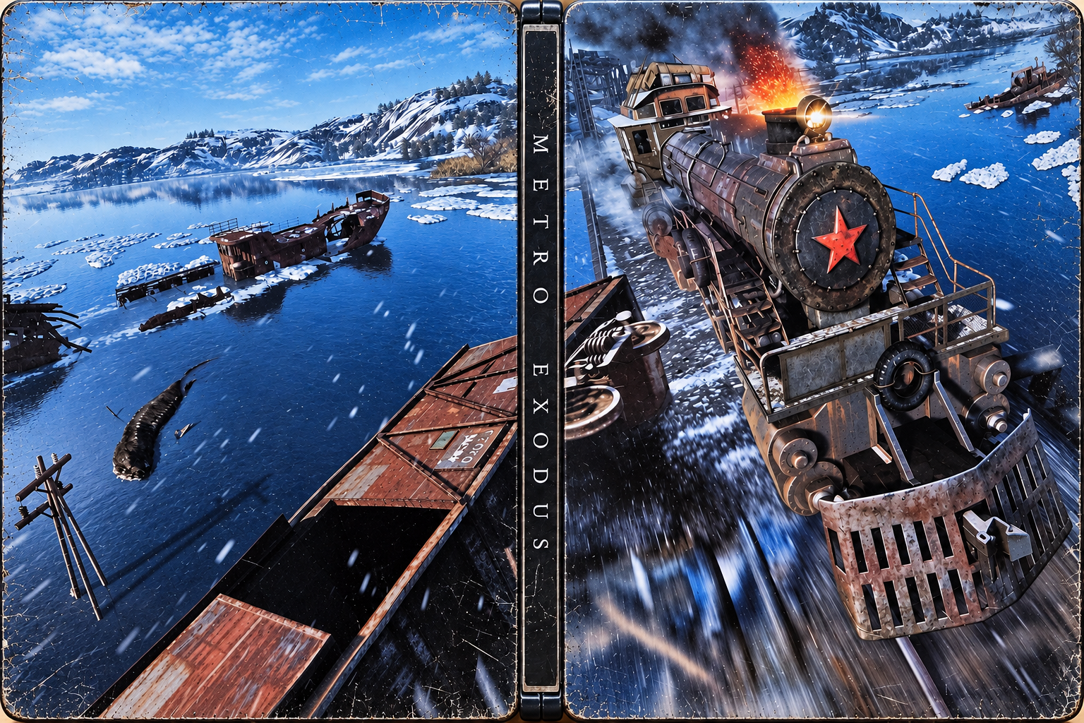 metro exodus steelbook edition ps4 – jaquette dépliée Sony PlayStation 4
