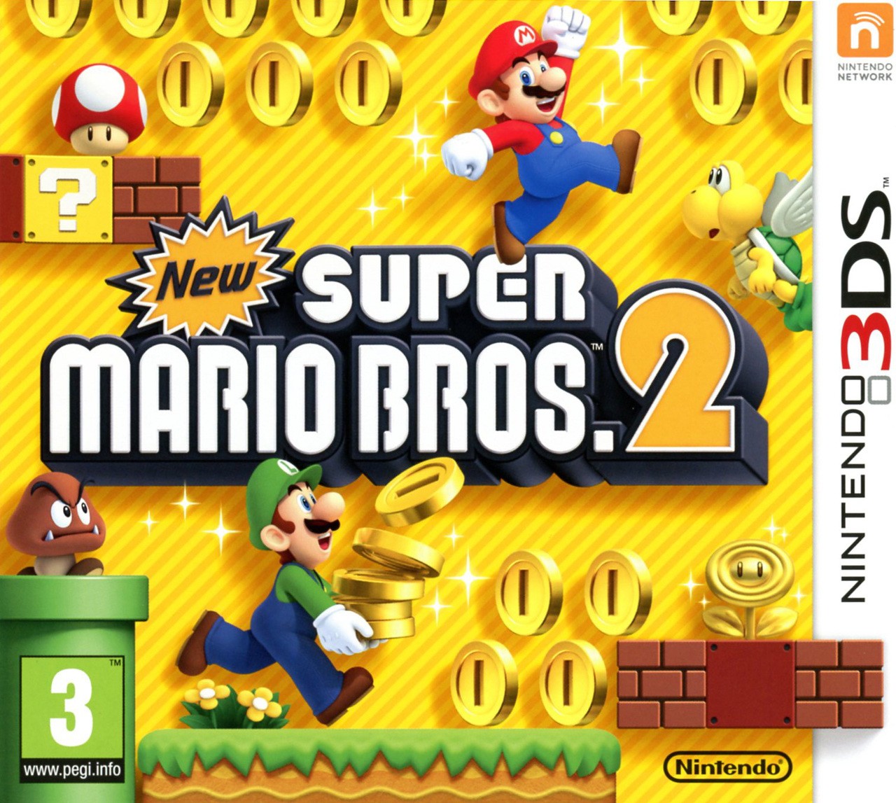 new super mario bros 2 3ds – jaquette avant PAL FR