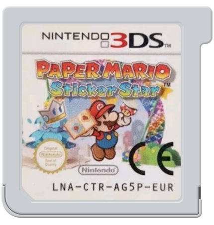 Paper Mario : Sticker Star – Nintendo 3DS PAL FR | Cartouche Seule, Sans Boîtier – Testé