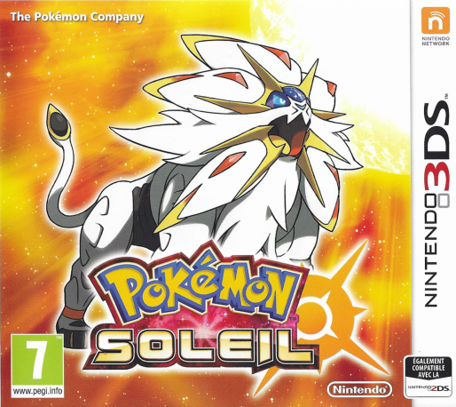 pokemon soleil 3ds – jaquette avant PAL FR