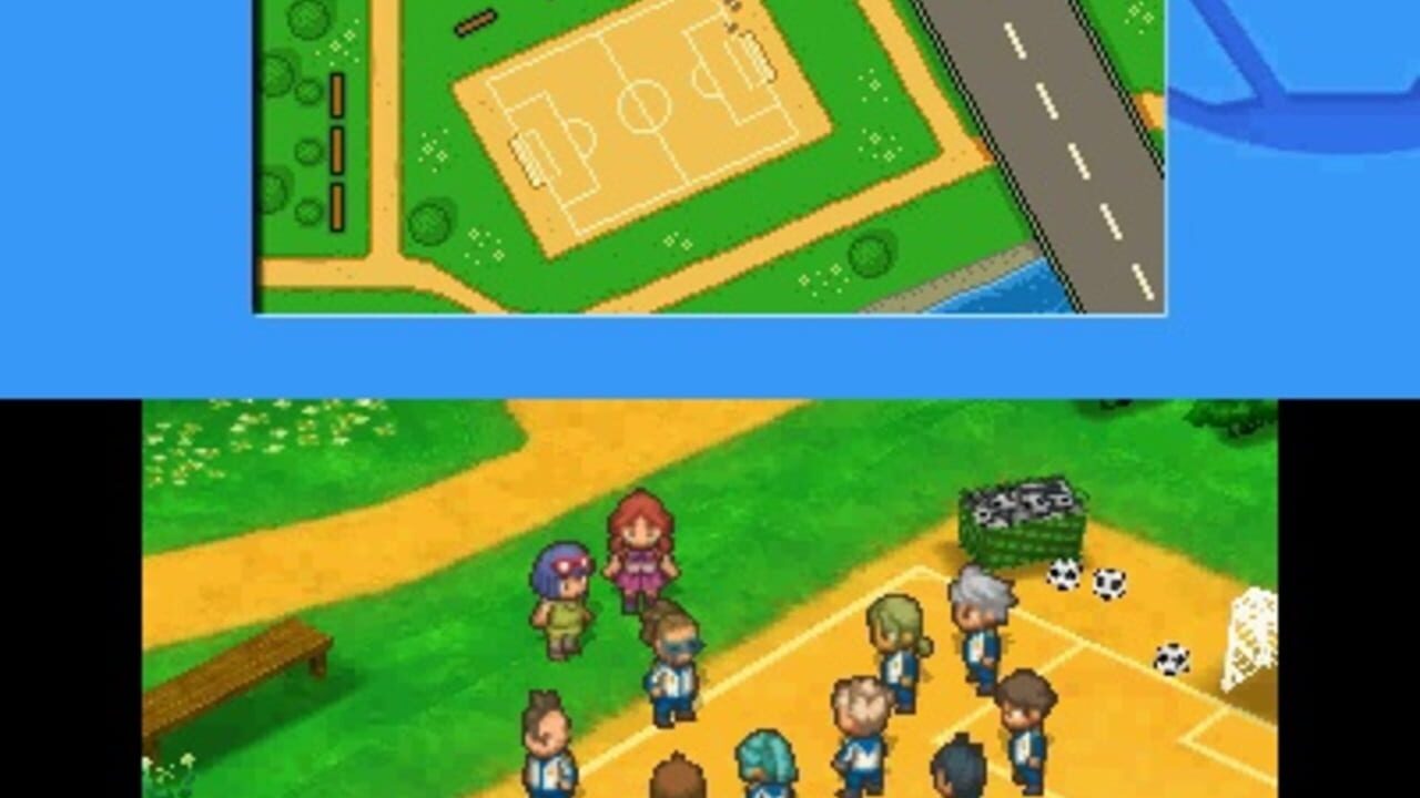 inazuma eleven 3 feu explosif 3ds – capture d'écran gameplay Nintendo Wii
