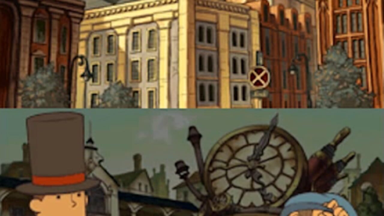 professeur layton et le destin perdu ds – capture d'écran gameplay Nintendo Wii