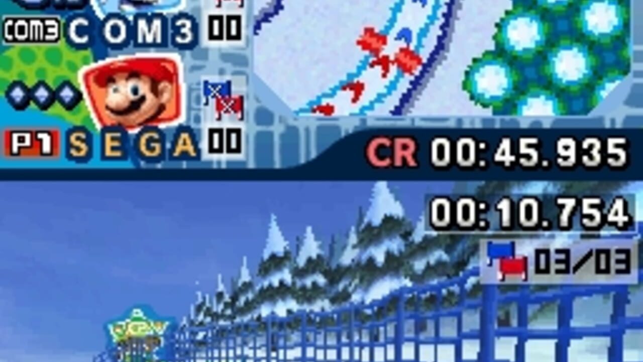 mario sonic aux olympiques hiver ds – capture d'écran gameplay Nintendo Wii
