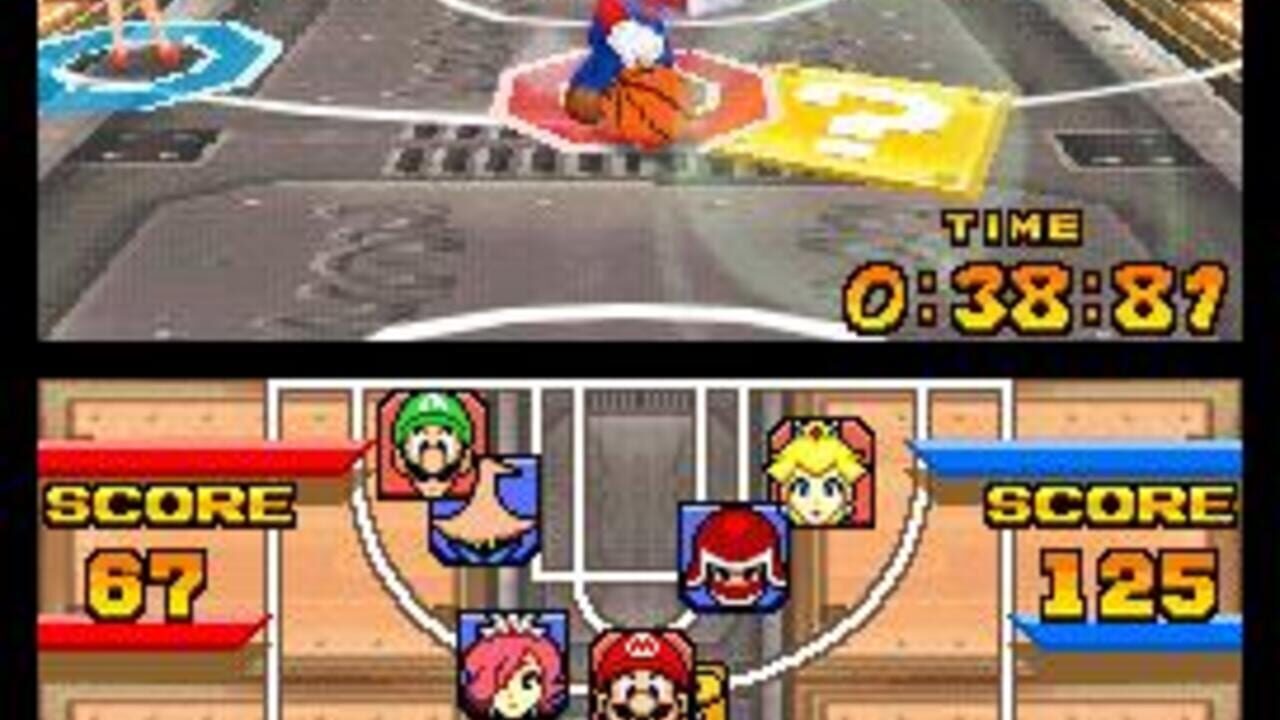 mario slam basketball ds – capture d'écran gameplay Nintendo Wii