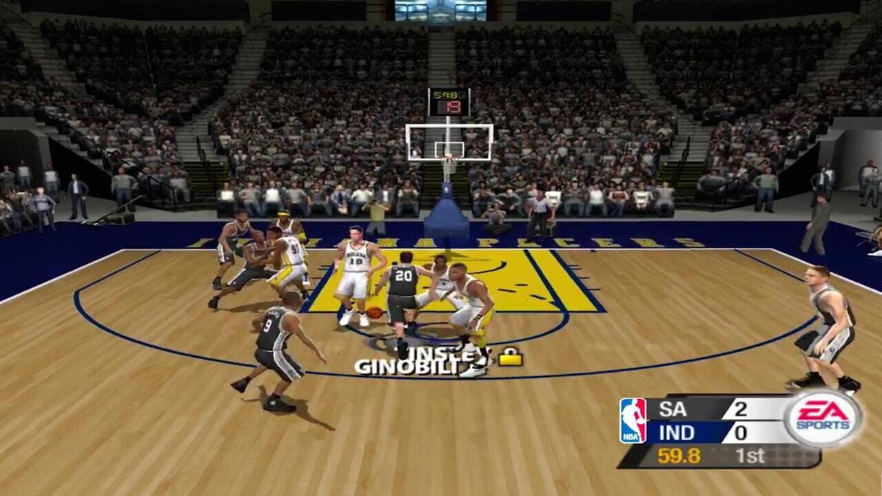 nba live 2005 gamecube – capture d'écran gameplay Nintendo GameCube