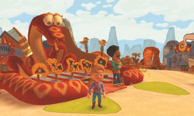 carnival far west 3d 3ds – capture d'écran gameplay Nintendo Wii