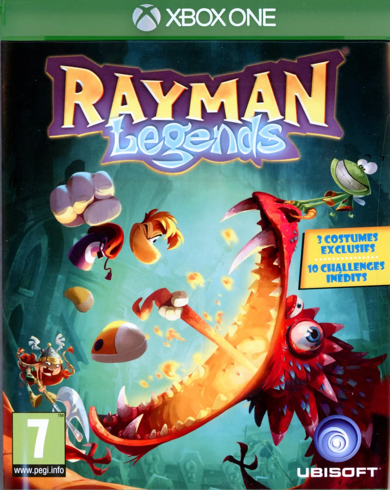 rayman legends xbox one – jaquette avant PAL FR