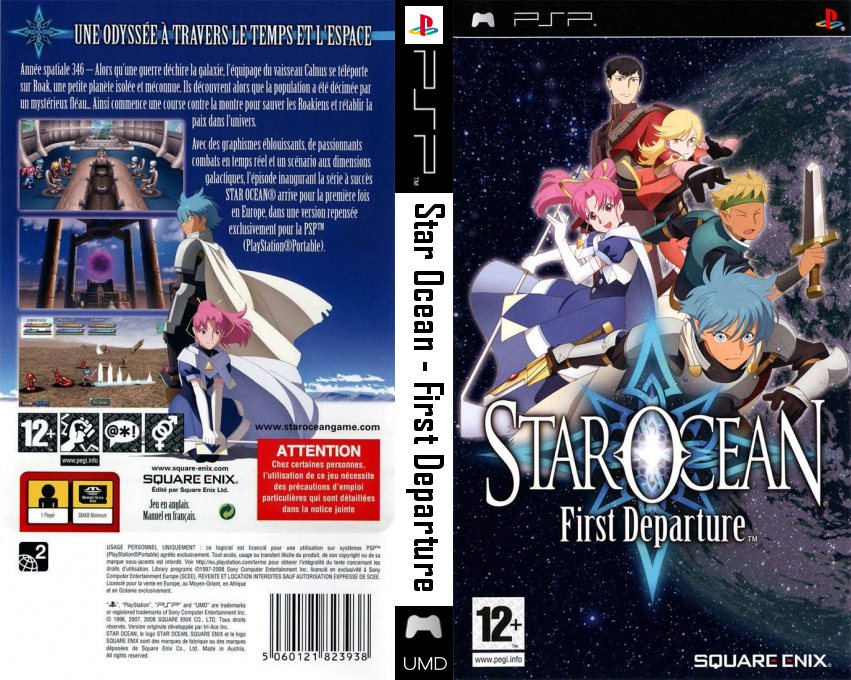 star ocean first departure psp – jaquette dépliée Nintendo Wii