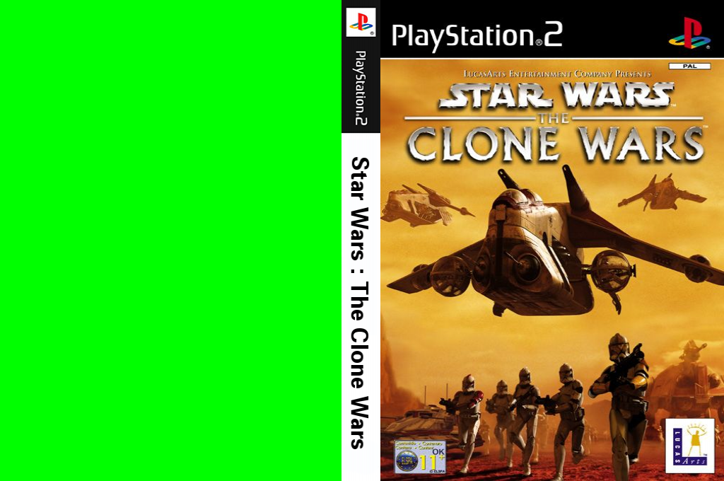 starwars clone wars ps2 – jaquette dépliée Nintendo Wii